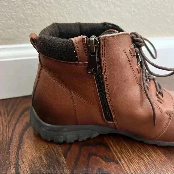 Propet Delaney Women’s Lace Up Zip Ankle Boots Brown Leather Size 6.5 WDV002L - Picture 6 of 15